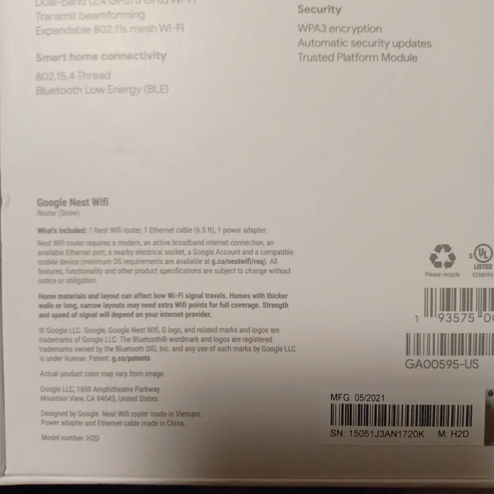 Google router